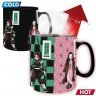 Чашка хамелеон Demon Slayer Mug Tanjiro Nezuko Zenitsu Inosuke Anime кухоль 460 мл