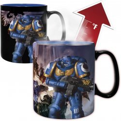 Чашка хамелеон Warhammer 40K Ultramarine and Black Legion Heat Change Mug кружка Вархаммер 460 мл