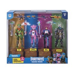 Набор фигурок Fortnite Фортнайт Squad Mode 4 Figure Pack: Ragnarok Rex Cuddle Team Leader and Brite Bomber