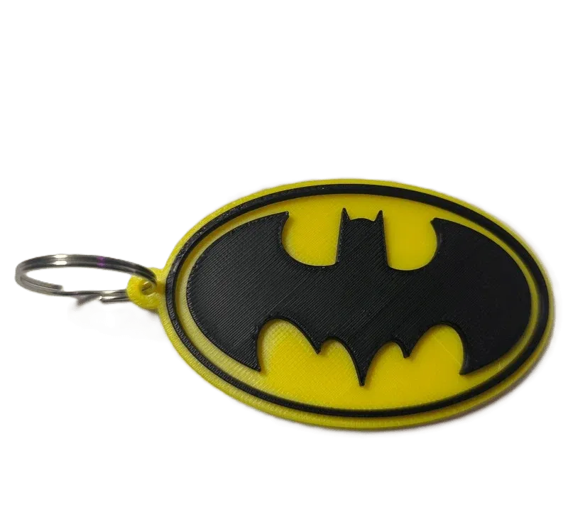 Брелок Batman Logo Keychain ABS пластик Бетмен Логотип жовтий 8 см.