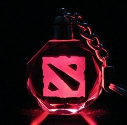 Брелок зі світлодіодом DOTA 2 Logo