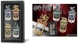 Закладки для книг Harry Potter Hogwarts House Gold Silver Plated Bookmarks