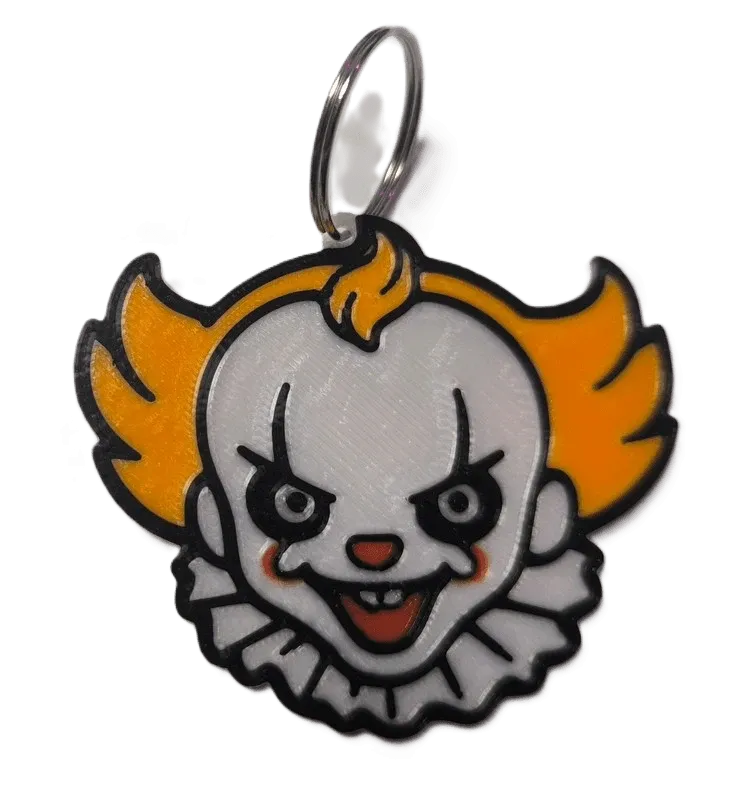 Брелок Pennywise IT Keychain ABS пластик Пенівайз Воно 7 см.