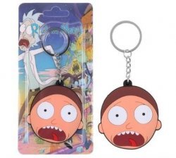 Брелок Рік і Морті Rick And Morty №10 Двосторонній Об'ємний 3D брелок