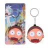 Брелок Рик и Морти Rick And Morty №10 Двухсторонний Объемный 3D брелок 