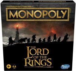 Монополия настольная игра Monopoly: The Lord of The Rings Edition Board Game Властелин колец (примята упаковка)