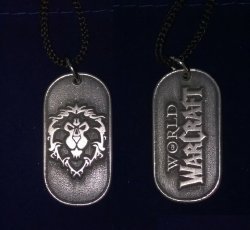 Медальон World of Warcraft - Alliance  Pewter