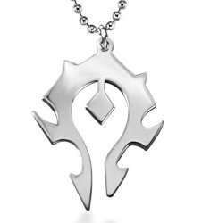 Медальон World of Warcraft Horde Titanium steel silver