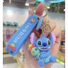 Брелок подвеска на рюкзак Stitch Blue Стич 3D Keychain Backpack 2