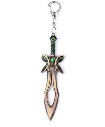 Брелок DOTA 2 Butterfly Sword Дота 2 меч метал колір бронза 6 см. 