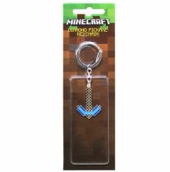 Брелок Minecraft Diamond Pickaxe Keychain Майнкрафт кирка метал