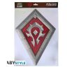 Табличка металлическая Blizzard World of Warcraft Horde Shield Варкрафт Орда 35x25 см 