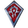 Табличка металлическая Blizzard World of Warcraft Horde Shield Варкрафт Орда 35x25 см 