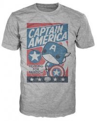 Футболка Men's Pop! T-Shirts: Marvel - Cap America Fight For Justice (розмір L)