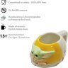  Кружка Star Wars The Mandalorian 3D Sculpted Ceramic mug Baby Yoda 16 OZ Grogu Грогу