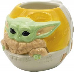  Кружка Star Wars The Mandalorian 3D Sculpted Ceramic mug Baby Yoda 16 OZ Grogu Грогу