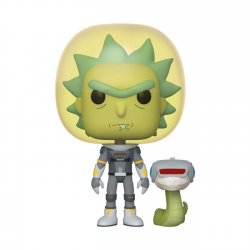 Фігурка фанк Рік і Морті Funko Pop! Rick and Morty - Space Suit Rick with Snake