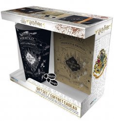 Подарочный набор Гарри Поттер Marauders map Стакан XXL, значок, карманный блокнот 