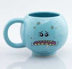 Чашка Рик и Морти мистер Мисикс Mr. Meeseeks 3D Sculpted Mug 15 Oz