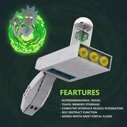 Портальна гармата конструктор Рік та Морті Rick and Morty Portal Gun Building Kit