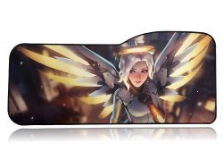 Коврик Overwatch Large Gaming Mouse Pad Mercy Ангел (70*32 см) Curve